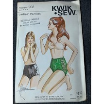 Kwik Sew Misses Panties Sewing Pattern sz 7 8 9 202 - uncut - $10.88