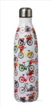 25 Oz Colorful Bicycle Theme Insulated Double-Wall Stainless Steel Water... - $12.50