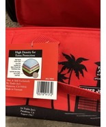 TRADER JOE&#39;S MINI INSULATED TOTE BAG  CHRISTMAS RED ❤️ HOLIDAY NEW 1.5 Gal - $13.50