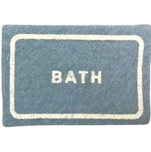 Bath Mat Blue rug102 Minimum World Dollhouse Miniature - $1.50