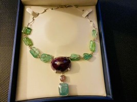 jumbo no heat 254.3ct ruby, Sapphire, Emerald, Grandidierite 14k gold necklace - £118,704.35 GBP