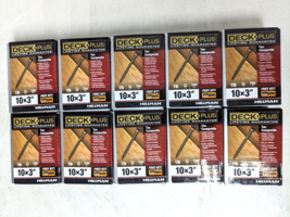 10x☆Hillman☆Deck Plus☆Tan Composite Deck Screws☆#10 x 3&quot;☆Lot 10x1 Lb Box... - £47.17 GBP