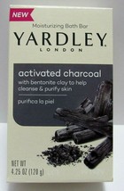 Yardley London Activated Charcoal Bar Soap With Clay Moisturizing 4.25 o... - £8.01 GBP