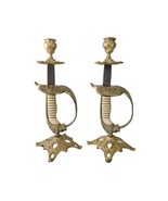 c1920&#39;s WWI Imperial German Navy Lion&#39;s Head Sword candle holders - £365.92 GBP