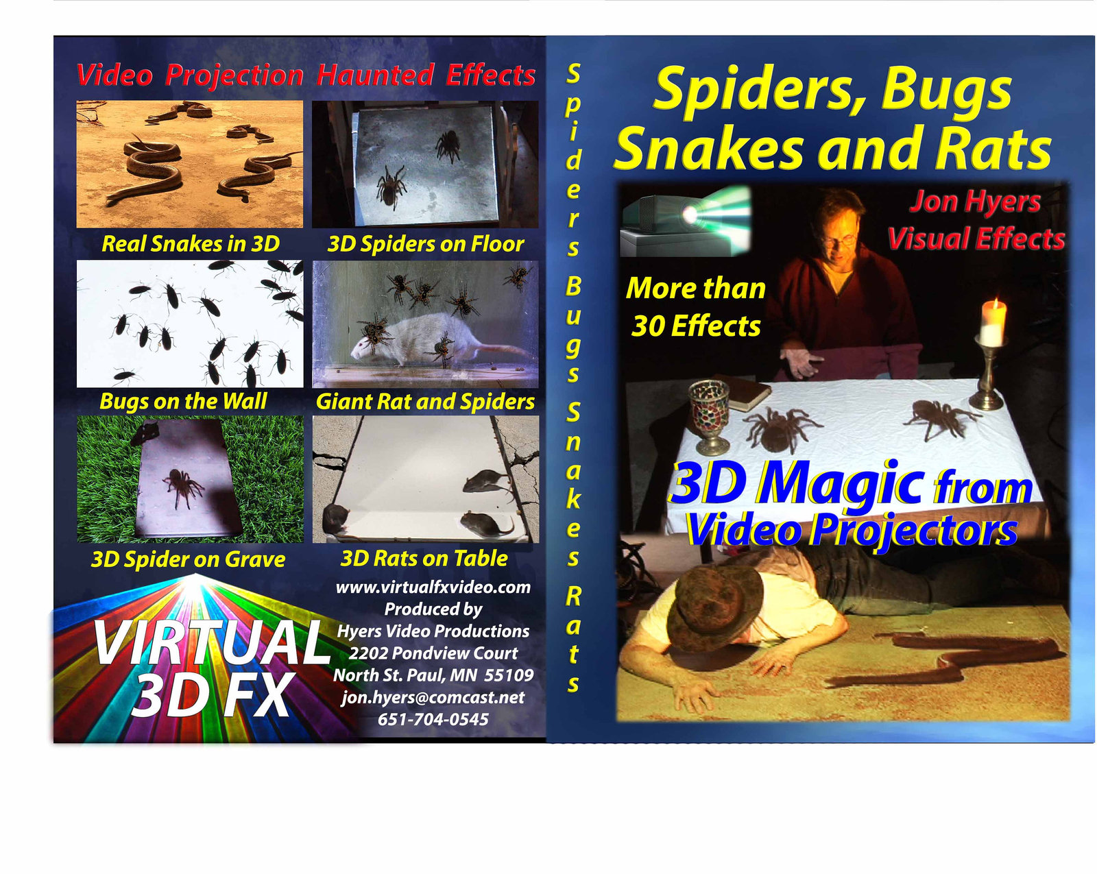 Spiders Bugs Snakes and Rats DVD - $25.00