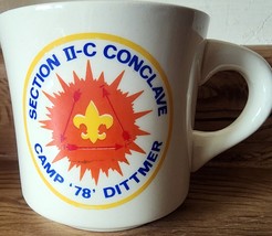1978 Boy Scouts Camp Dittmer Section II-C Conclave Ceramic Mug BSA Vintage - $9.47
