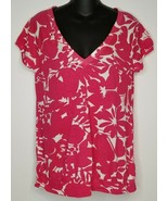 American Eagle Outfitters Shirt Womens Sz Large NEW Pink Floral Top Shor... - $17.99