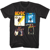 ACDC Album Discography Men&#39;s T Shirt Music Covers High Voltage Angus You... - £21.00 GBP+