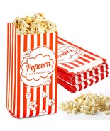 100Pcs Popcorn Bags Individual Servings - Disposable Paper Popcorn Bags ... - £10.21 GBP