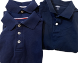 French Toast &amp; Old Navy Boys School Uniform Polo Shirts Navy Blue Sz 8 L... - $16.14