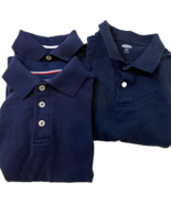 French Toast &amp; Old Navy Boys School Uniform Polo Shirts Navy Blue Sz 8 L... - £12.12 GBP