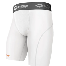Shock Doctor Core Compression Short With Cup Pocket | Boys M, White - £16.42 GBP