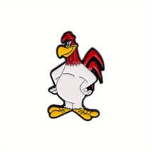 Cartoon Rooster Foghorn Leghorn Enamel Hat Lapel Pin - New - £11.80 GBP