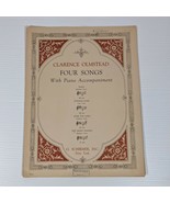 Clarence Olmsted 1923 Four Songs W Piano Accompaniment Sheet Music vintage - £15.50 GBP