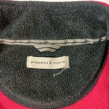 Preswick & Moore Men's Red 1/4 Zip Pullover Sweatshirt Measured Chest 48" image 4