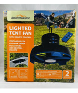 Lighted Tent Fan With Remote Control Adventuridge - Open Box, USED - £13.90 GBP