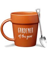 Funny Gardener Coffee Mug with Shovel Spoon - Unique Gift for Plant Lovers