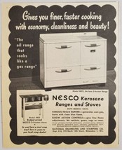 1949 Print Ad Nesco Oil Ranges &amp; Stoves National Enameling Milwaukee,Wisconsin - £8.45 GBP