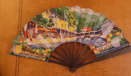 2 Sided French Advertising Fan Brides-les-Bains, Hotel Thermes, L. Phili... - $175.00