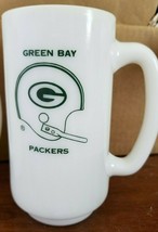 VTG Green Bay Packers Hazel Atlas Platonite Milk Glass Mug - £11.55 GBP