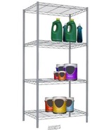 Home Basics 4-Layer Wire Shelf Storage Rack Silver Kitchen Garage - $58.42 CAD