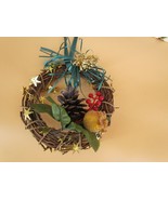 Handcrafted Mini Fall Holiday Wreath 6&quot; - €10,75 EUR