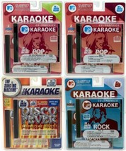 Sealed New Mtv Singing Machine Karaoke Rock+Pop+Disco Music 8-CD+G Lyrics Pack - $23.46