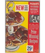 Vtg Pillsbury Book 100 Prize Winning Recipes 1953 50s Cookbook 25 cent - $3.96