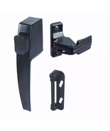 Push Button Screen Storm Door Latch Handle Set Night Lock Lever Metal Do... - $14.36