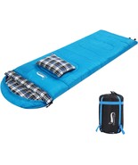 Cotton Flannel Sleeping Bags With Pillow, 4 Season Warm, Desert And Fox. - £41.38 GBP