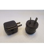 Vintage Electrics Brown Bakelite Bulb Light Socket &amp; 3 Way Plug Eagle Brand - $4.90