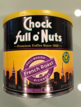 CHOCK FULL OF NUTS FRENCH ROAST GROUND COFFEE 26OZ - £13.42 GBP