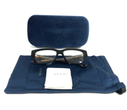 Gucci Eyeglasses Frame GG1428O 006 Black Orange Havana Square Full Rim 5... - $153.44