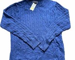 CLUBROOM Mens Blue Crew Neck Classic Fit Pullover Sweater size Medium Co... - £14.90 GBP