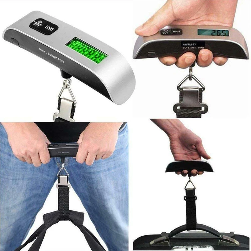 Sporting 50kg 10g Digital Scale  Electronic Balance Pocket Luggage Hanging Scale - £18.44 GBP