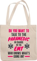 Make Your Mark Design Paramedic In Charge Funny Quote Reusable Tote Bag for Men  - £17.64 GBP