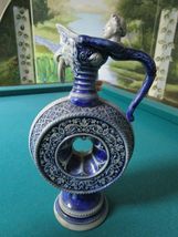 Compatible with Antique Westerwald German Ring JUG Stoneware Blue Grey S... - $334.17