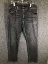 Vince Jeans Men&#39;s Size 36x30 Vintage Wash Black Straight Leg Stretch - £18.80 GBP