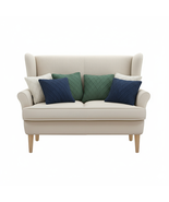 SOGA 6PC Forest Green, Navy Blue&amp; Cream Cable Knit Diamond Pillowcase Se... - $122.50