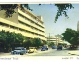 Independence Road Haifa ISRAEL Palphot Postcard 1950&#39;s - $11.88