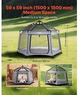 VEVOR Baby Playpen Indoor &amp; Outdoor Portable Play Yard with UPF 50+ Suns... - $121.99