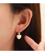 Heart-shaped Drip Glaze Earrings/Enamel Art Earrings/Niche Minimalist Ea... - $336.68 MXN