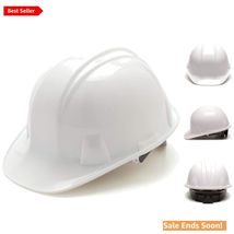 White 4-Point Ratchet Safety Hard Hat by Pyramex - Tested &amp; Reliable Pro... - $31.63