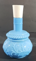 Vintage 1970&#39;s PERFUME BOTTLE OIL LAMP BLUE Empty AVON 5.5 in - $9.49