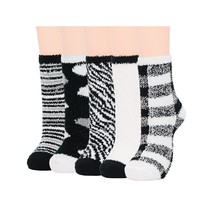 Womens Fuzzy Socks Soft Fluffy Socks Sports Athletic Socks Winter Gifts Socks Fo - £16.46 GBP