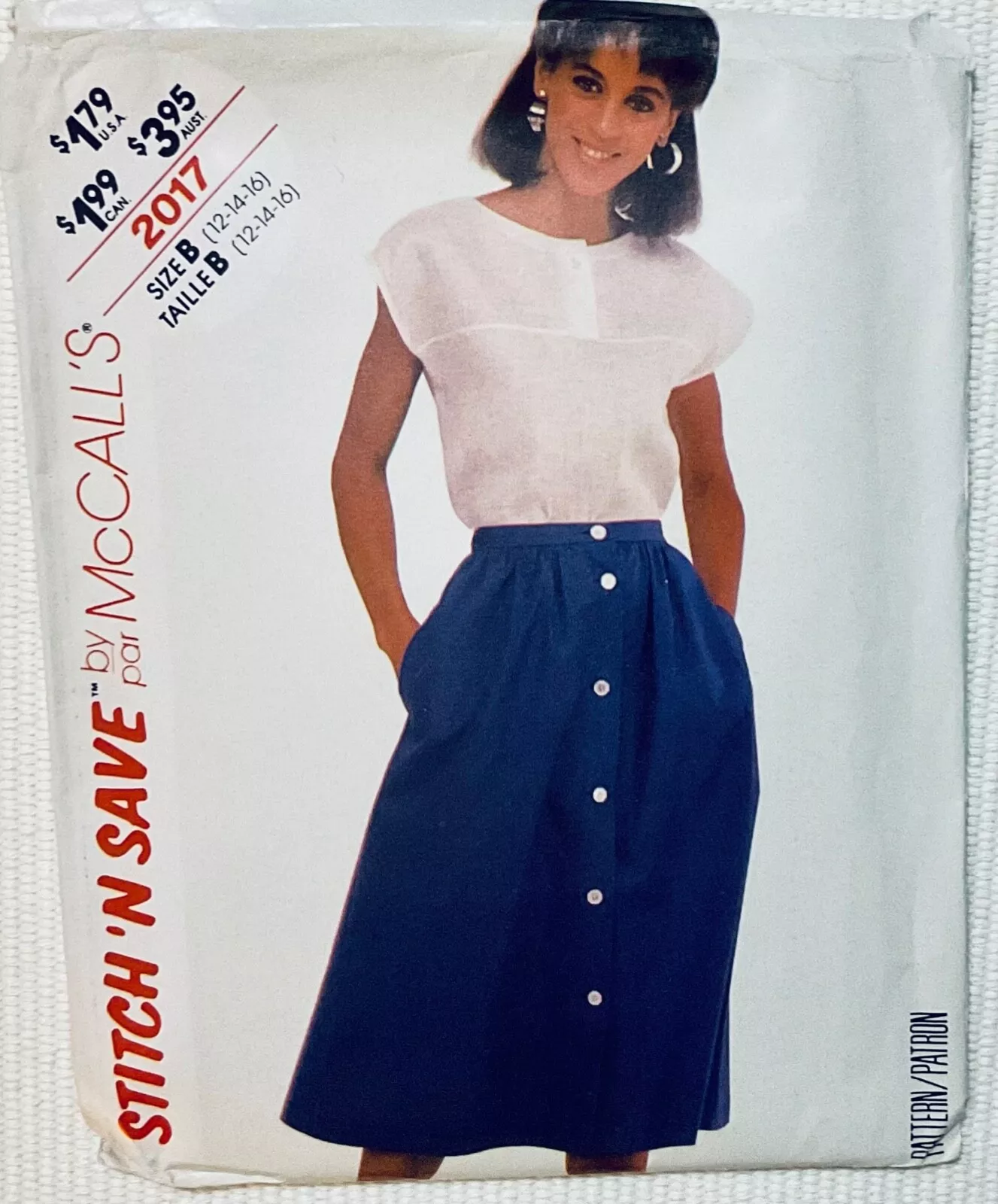 McCall&#39;s Stitch &#39;n Save 2017, Size B (12-14-16) - $9.57 CAD