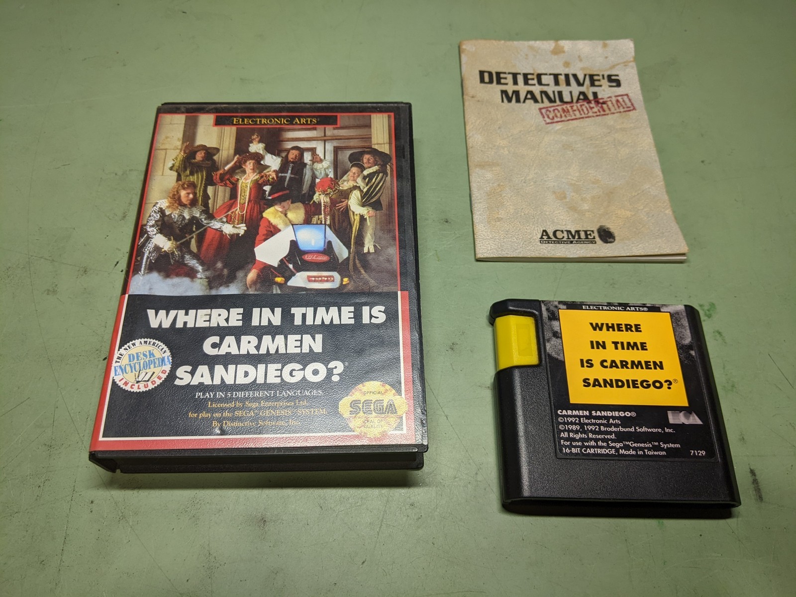 Where in Time is Carmen Sandiego Sega Genesis Complete in Box - $21.29