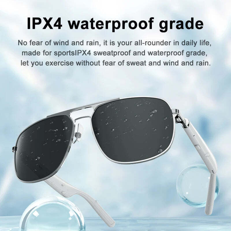 Newfashio Smart Bluetooth Sunglasses Voice Assistant  Speakers - $69.99
