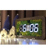 Desk Clock, Wooden Clock, LED Wooden Clock, Handmade Clock - $250.00