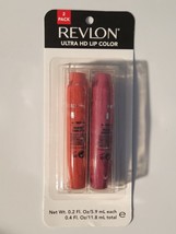 2 Pack REVLON Ultra HD LIP Color Limited Edition #250 & 220 0.2oz Each - $10.79